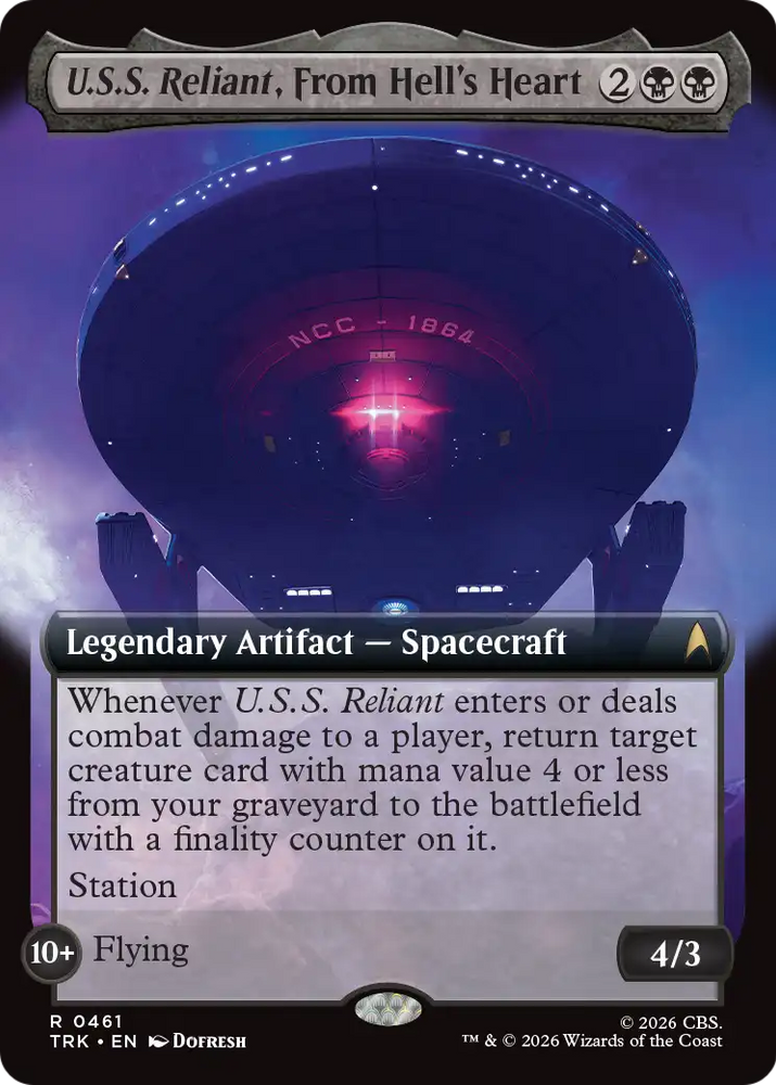 U.S.S. Reliant, From Hell's Heart (Extended Art) [Star Trek] Magic: The Gathering