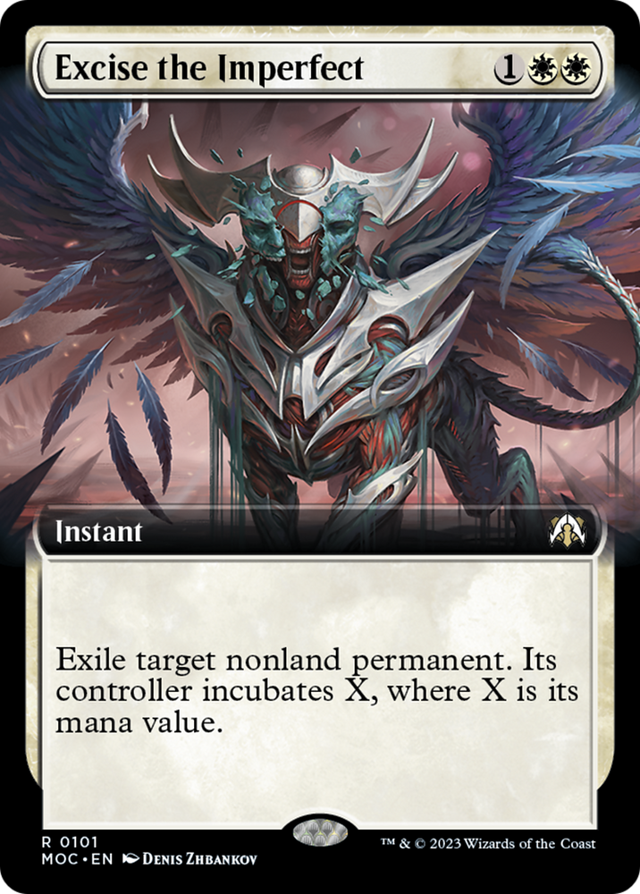 Excise the Imperfect (Extended Art) [March of the Machine Commander] Magic: The Gathering