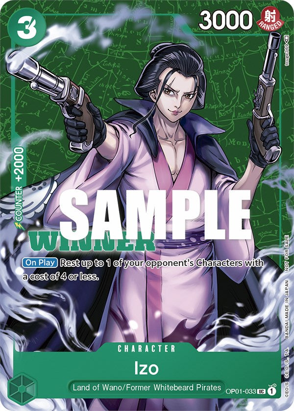 Izo (Tournament Pack Vol. 2) [Winner] [One Piece Promotion Cards] Bandai