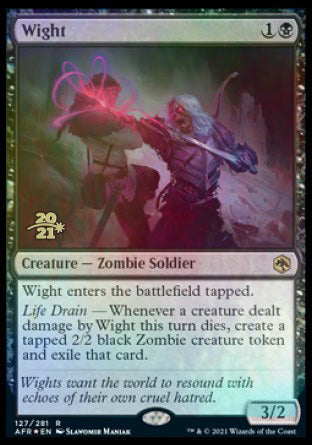 Wight [Dungeons & Dragons: Adventures in the Forgotten Realms Prerelease Promos] Magic: The Gathering