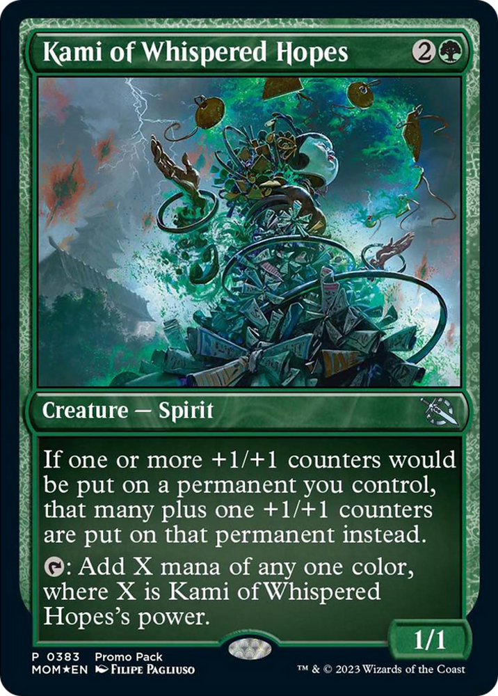 Kami of Whispered Hopes (Promo Pack) [March of the Machine Promos] Magic: The Gathering
