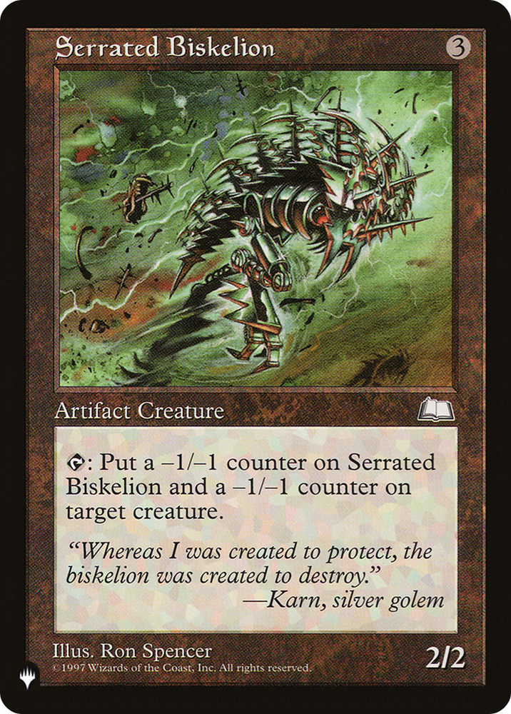 Serrated Biskelion [The List] Magic: The Gathering
