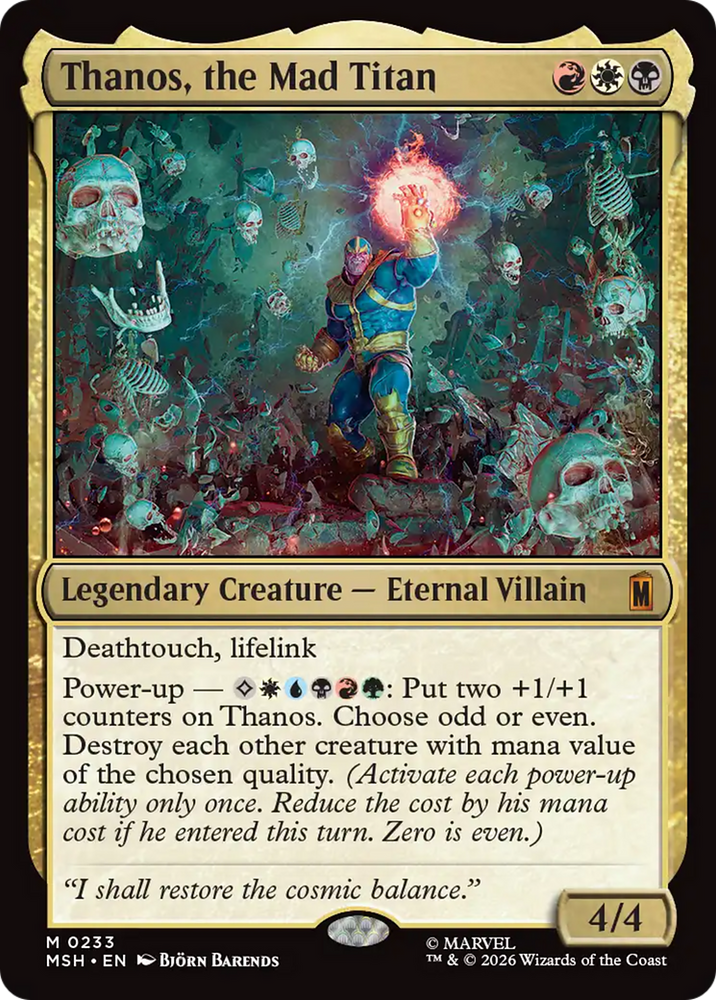 Thanos, the Mad Titan [Marvel Super Heroes] Magic: The Gathering
