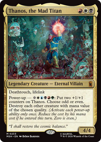 Thanos, the Mad Titan [Marvel Super Heroes] Magic: The Gathering