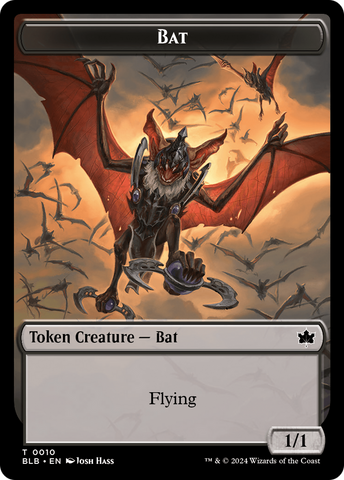 Bat Token [Bloomburrow Tokens] Magic: The Gathering