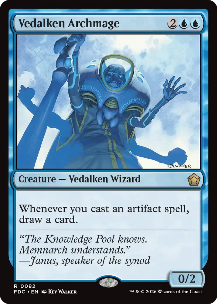 Vedalken Archmage [Foundations Commander] Magic: The Gathering