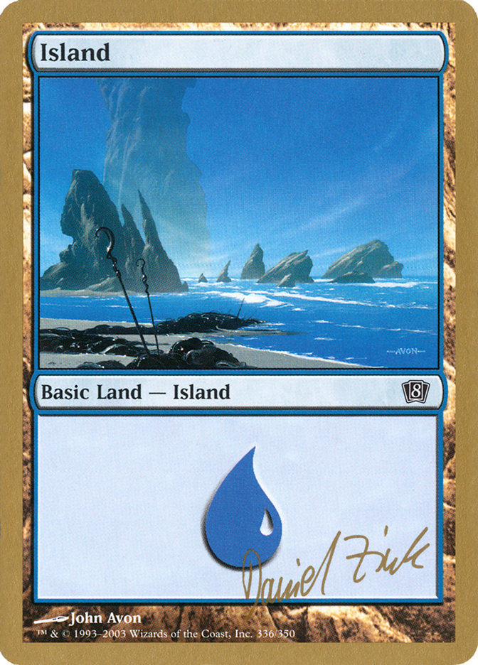 Island (dz336) (Daniel Zink) [World Championship Decks 2003] Magic: The Gathering