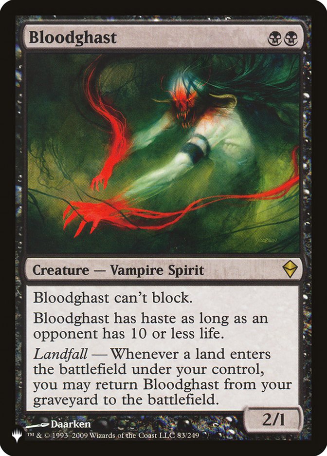 Bloodghast [The List] Magic: The Gathering