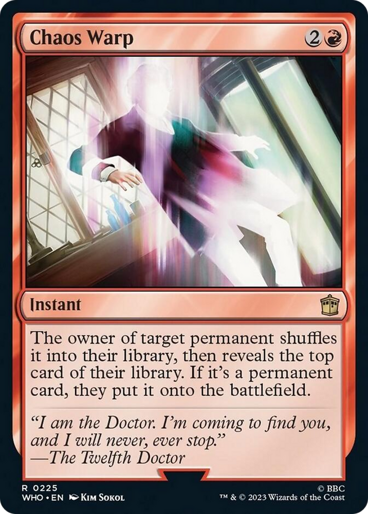 Chaos Warp [Doctor Who] Magic: The Gathering