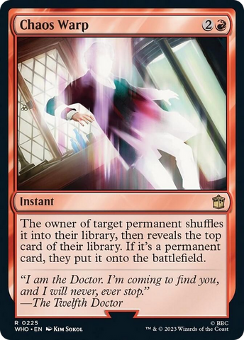 Chaos Warp [Doctor Who] Magic: The Gathering