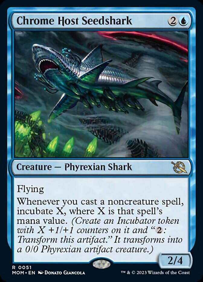 Chrome Host Seedshark [March of the Machine] Magic: The Gathering