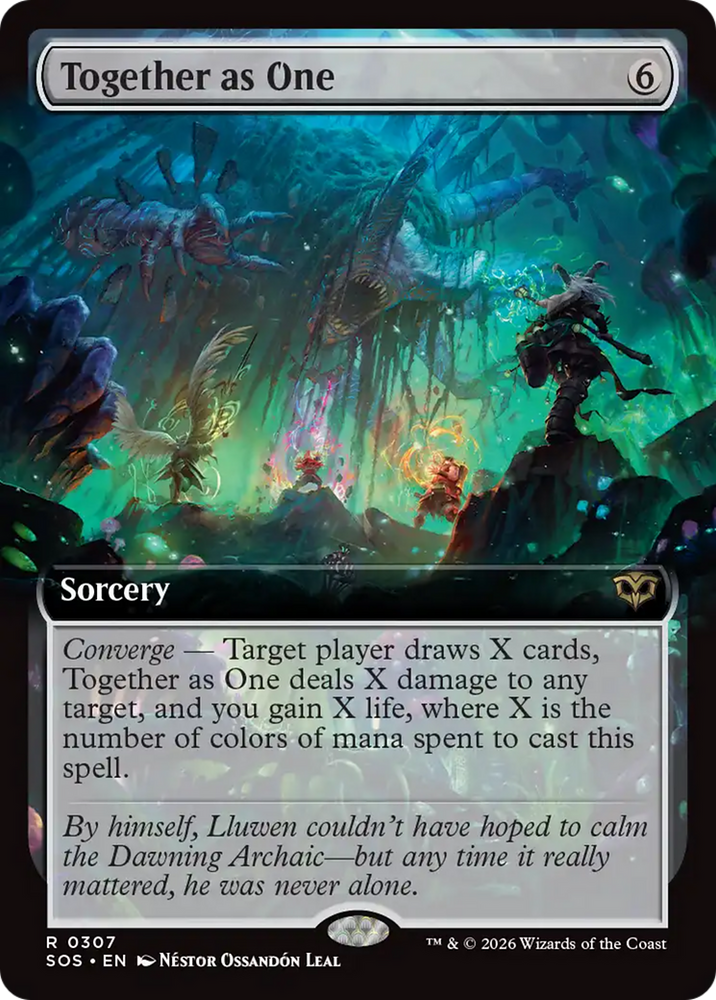 Together as One (Extended Art) [Secrets of Strixhaven] Magic: The Gathering