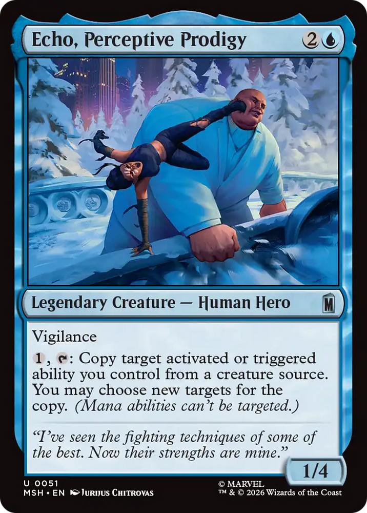 Echo, Perceptive Prodigy [Marvel Super Heroes] Magic: The Gathering