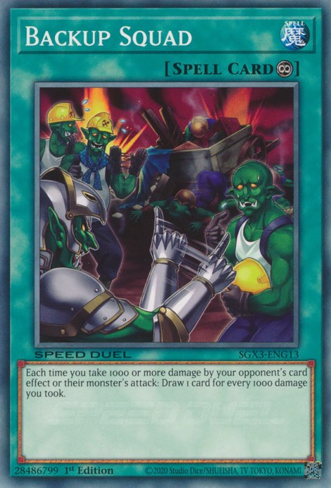 Backup Squad [SGX3-ENG13] Common Yu-Gi-Oh!