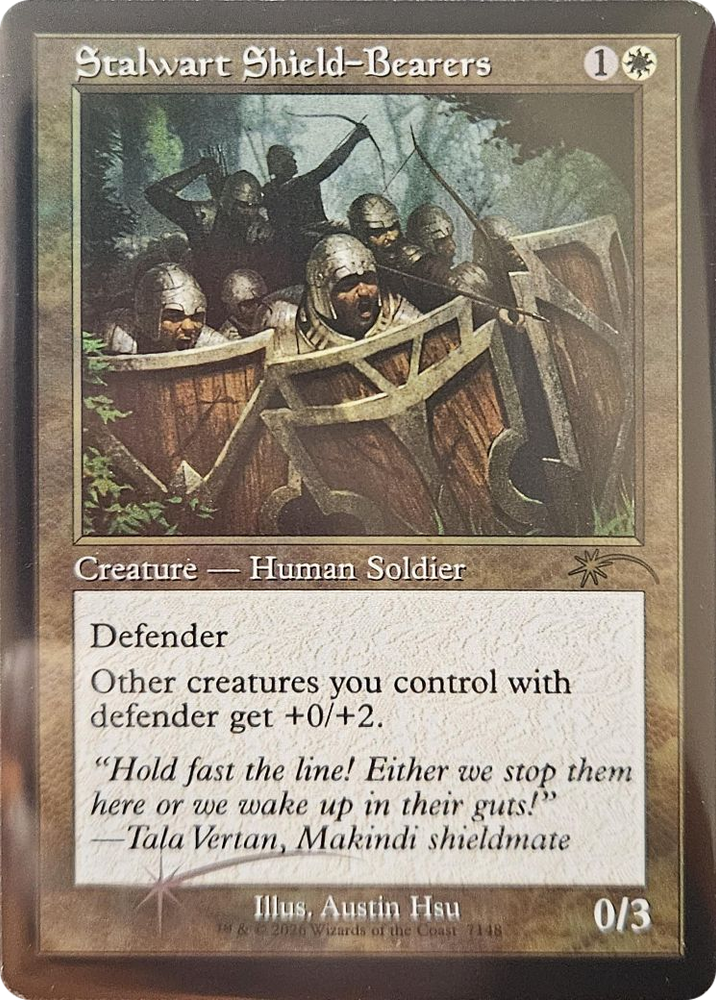 Stalwart Shield-Bearers (Retro Frame) [Secret Lair Drop Series] Magic: The Gathering