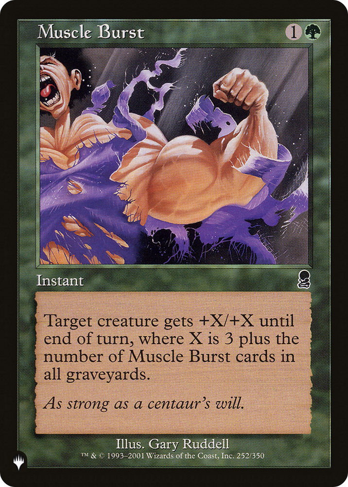 Muscle Burst [The List] Magic: The Gathering
