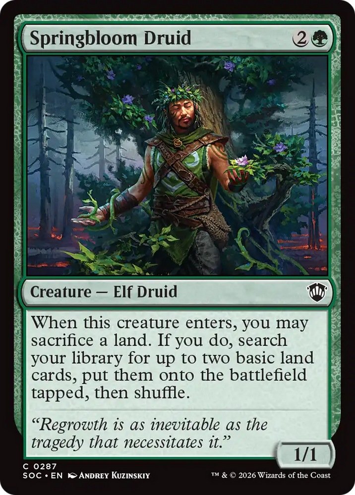 Springbloom Druid [Secrets of Strixhaven Commander] Magic: The Gathering