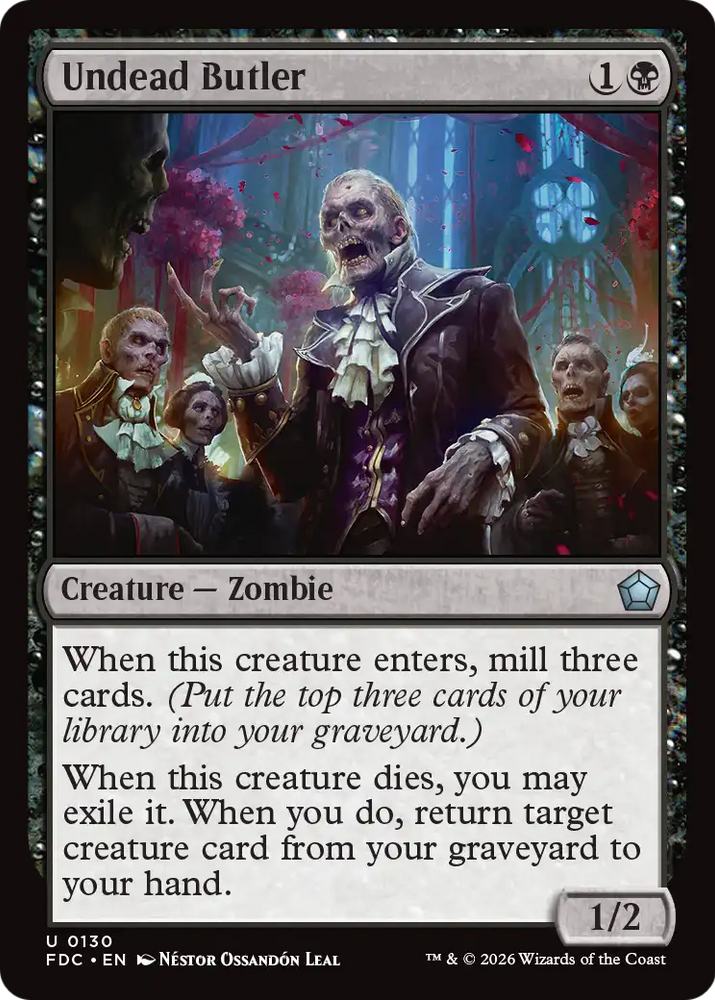 Undead Butler [Foundations Commander] Magic: The Gathering
