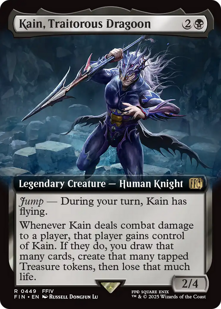 Kain, Traitorous Dragoon (Extended Art) [FINAL FANTASY] Magic: The Gathering