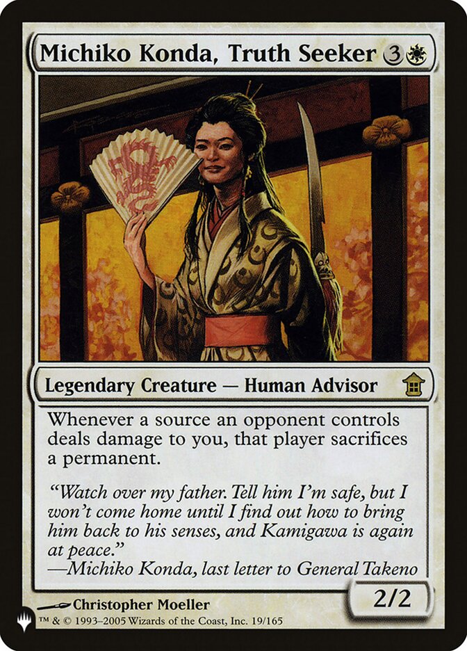 Michiko Konda, Truth Seeker [The List] Magic: The Gathering