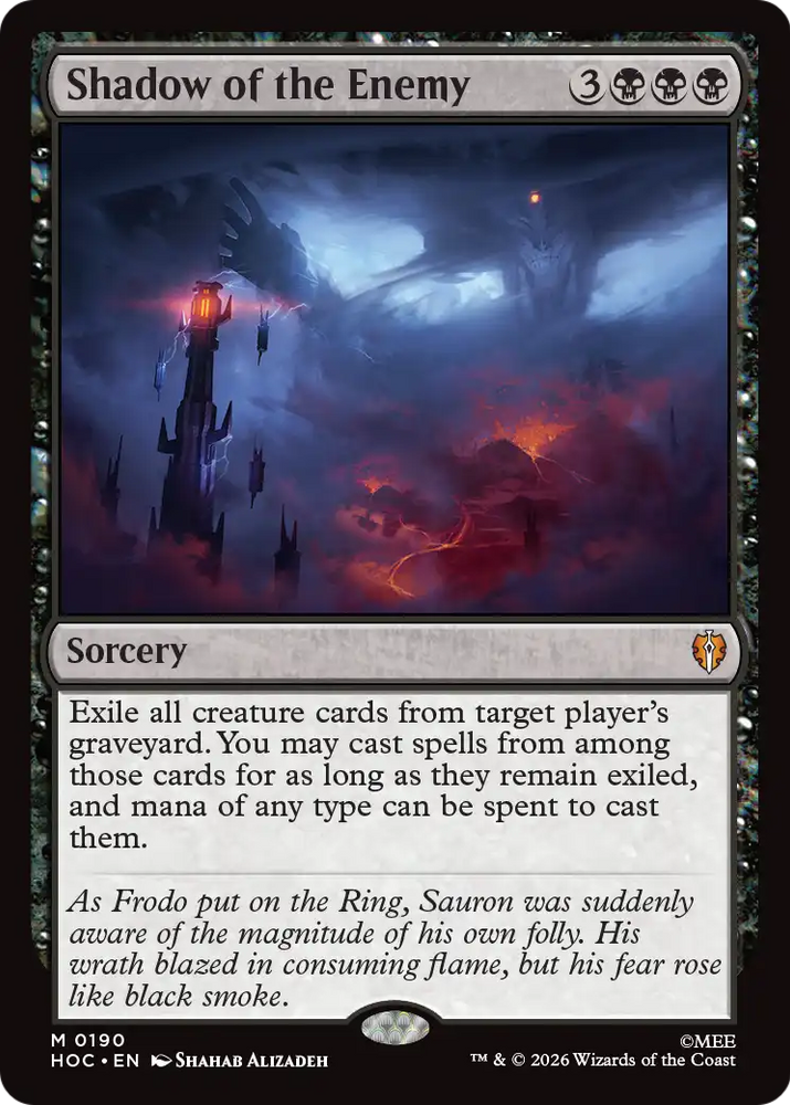 Shadow of the Enemy [The Hobbit: Eternal-Legal] Magic: The Gathering