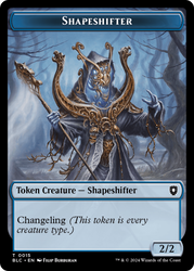 Pest // Shapeshifter Double-Sided Token [Bloomburrow Commander Tokens] Magic: The Gathering