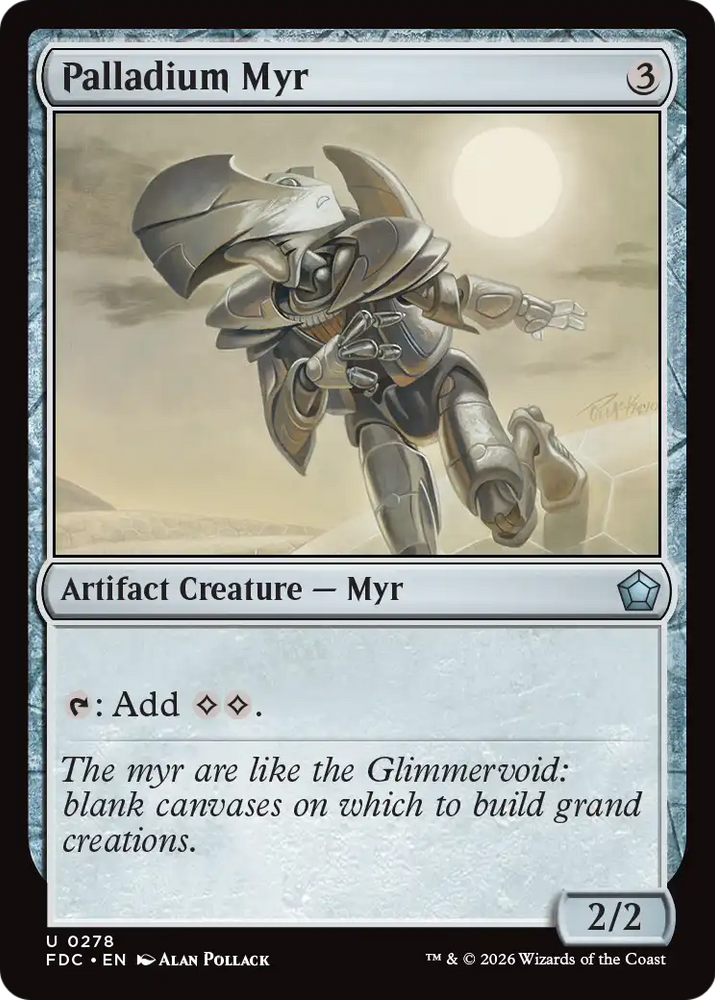 Palladium Myr [Foundations Commander] Magic: The Gathering