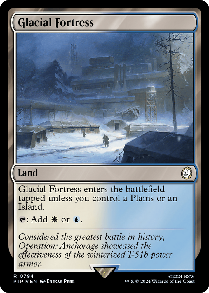 Glacial Fortress (Surge Foil) [Fallout] Magic: The Gathering