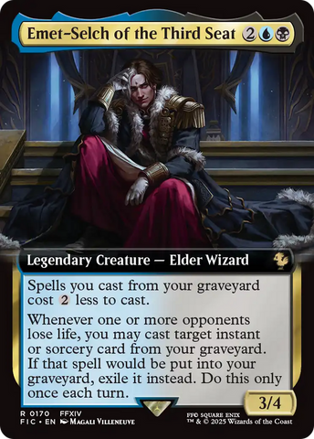 Emet-Selch of the Third Seat (Extended Art) [FINAL FANTASY Commander] Magic: The Gathering