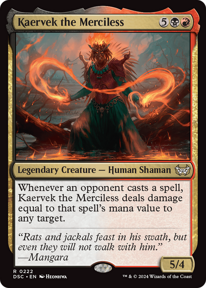 Kaervek the Merciless [Duskmourn: House of Horror Commander] Magic: The Gathering