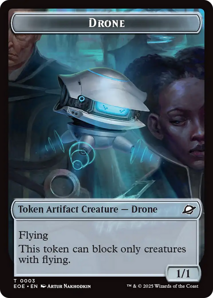Robot // Drone Double-Sided Token [Edge of Eternities Tokens] Magic: The Gathering