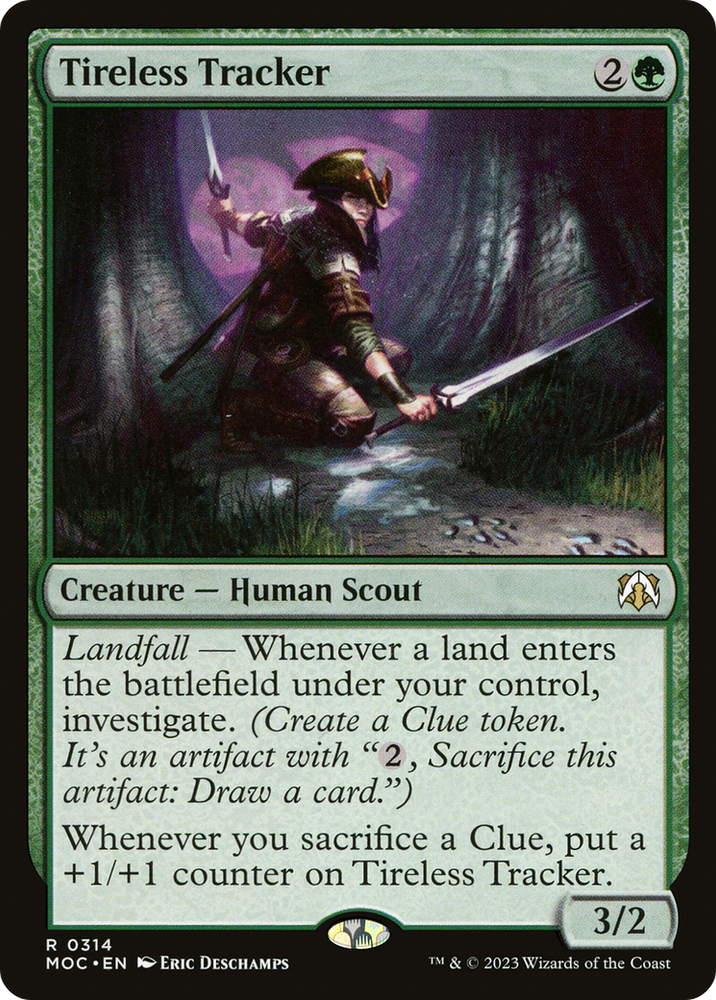 Tireless Tracker [March of the Machine Commander] Magic: The Gathering