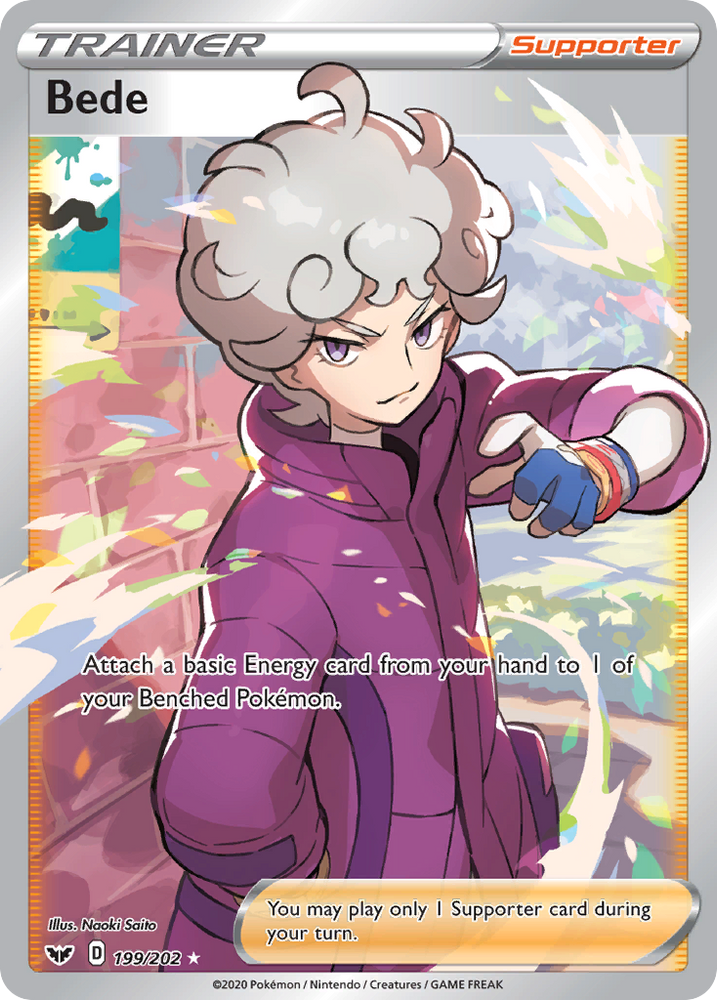 Bede (199/202) [Sword & Shield: Base Set] Pokémon