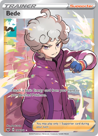 Bede (199/202) [Sword & Shield: Base Set] Pokémon