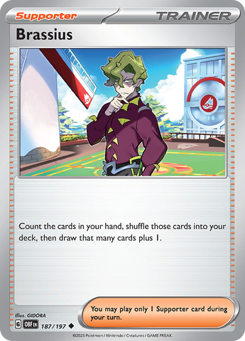 Brassius (187/197) [Scarlet & Violet: Obsidian Flames] Pokémon