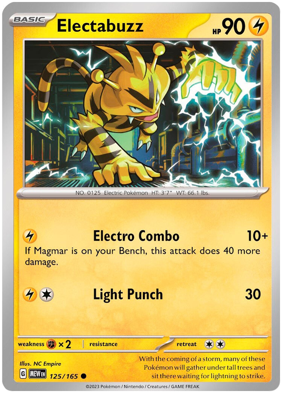 Electabuzz (125/165) [Scarlet & Violet 151] Pokémon