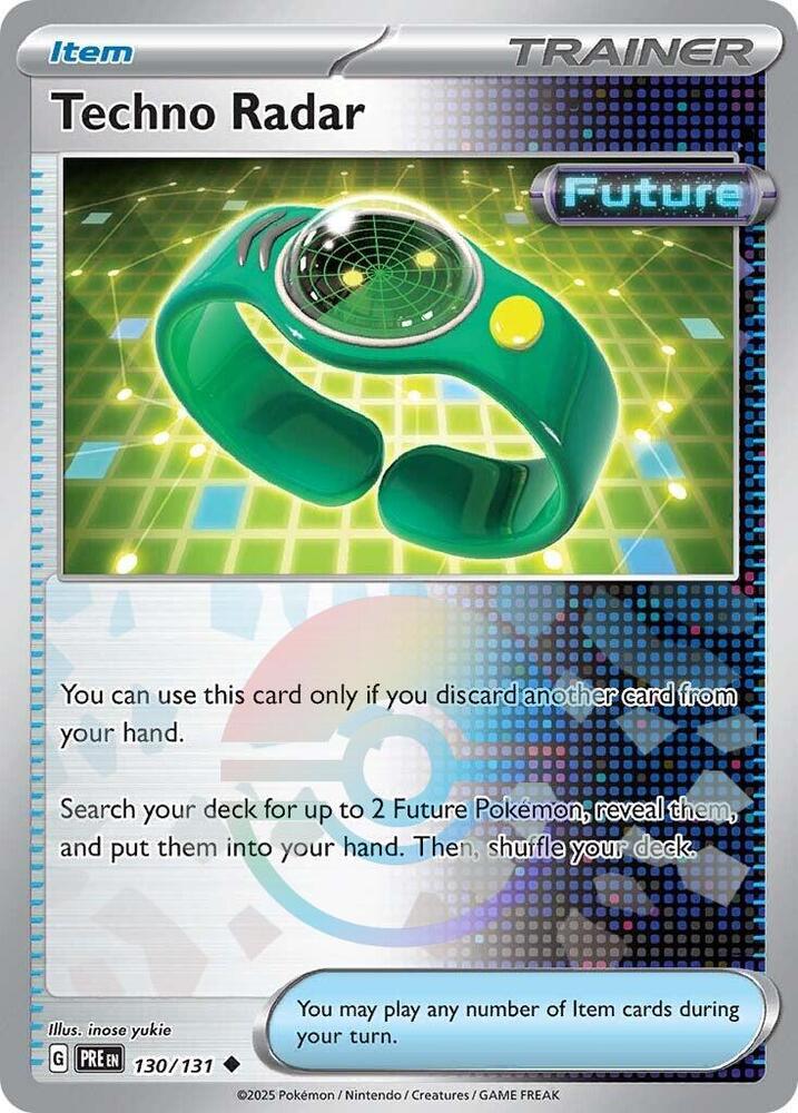Techno Radar (130/131) (Poke Ball Pattern) [Scarlet & Violet: Prismatic Evolutions] Pokémon