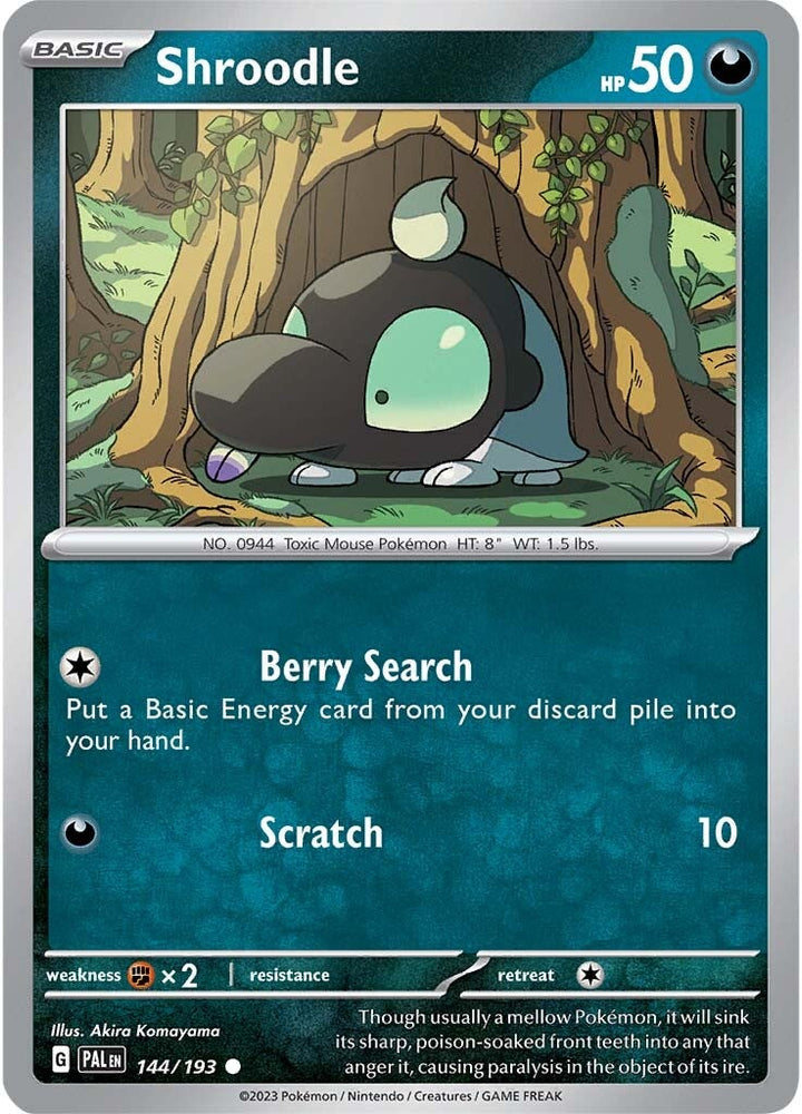 Shroodle (144/193) [Scarlet & Violet: Paldea Evolved] Pokémon