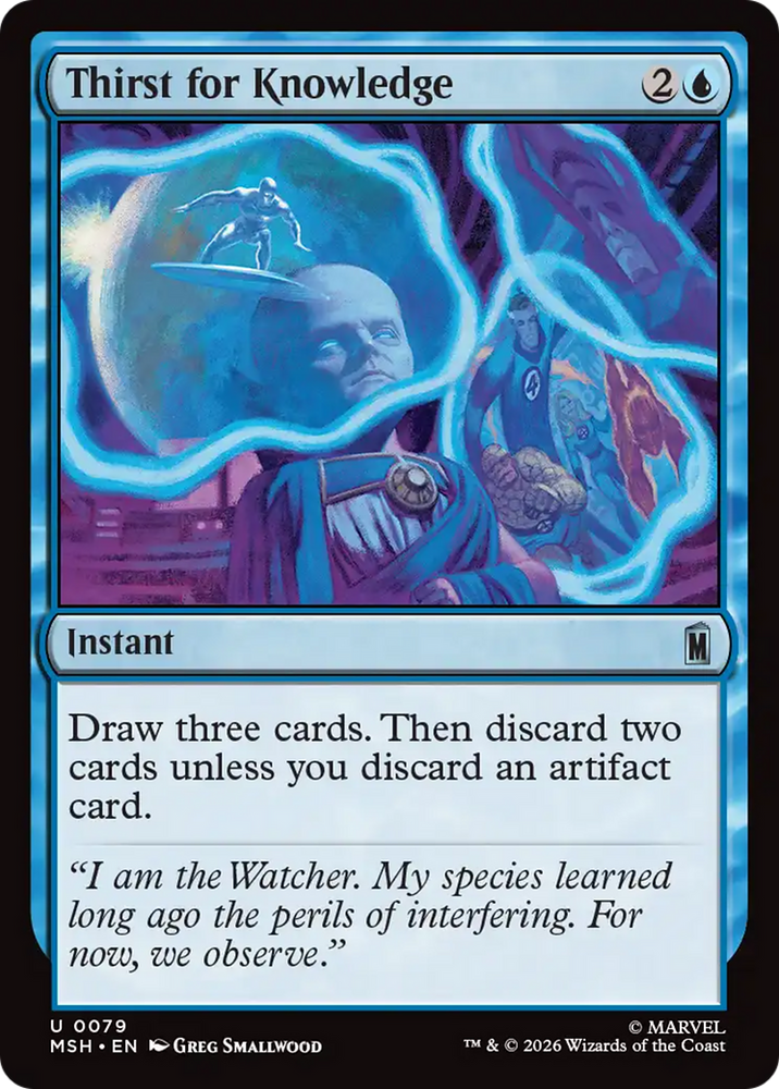 Thirst for Knowledge [Marvel Super Heroes] Magic: The Gathering