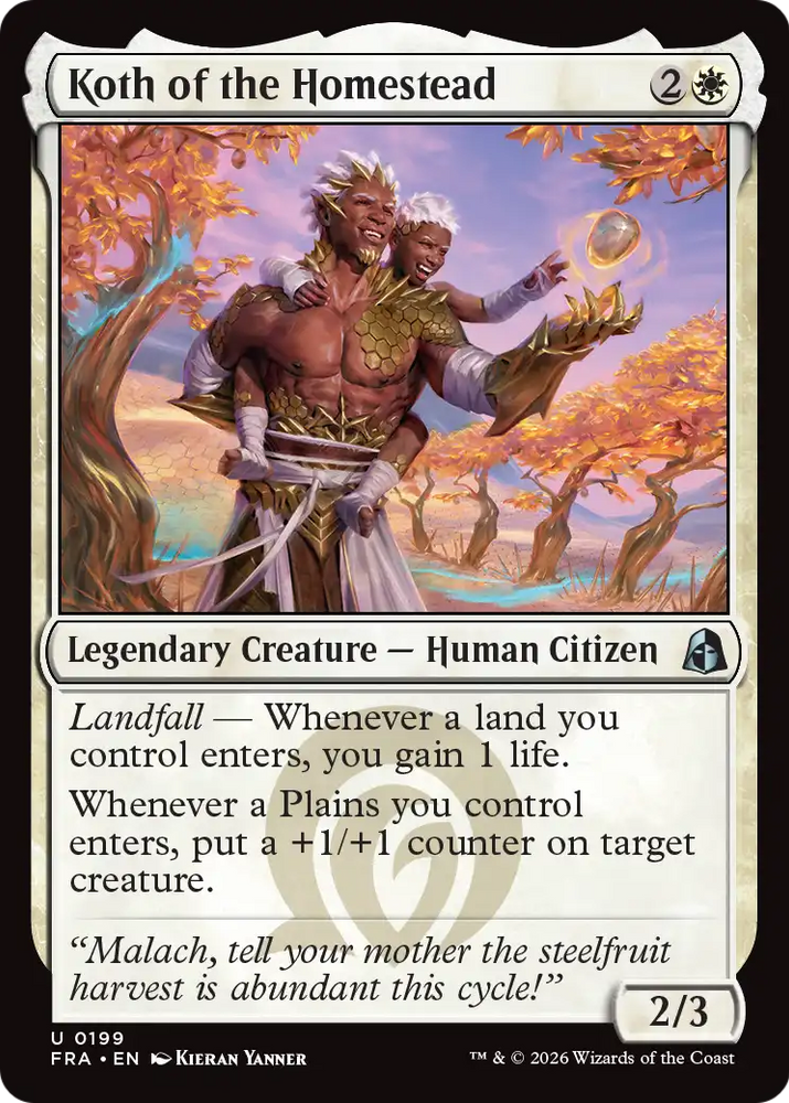 Koth of the Homestead [Reality Fracture] Magic: The Gathering