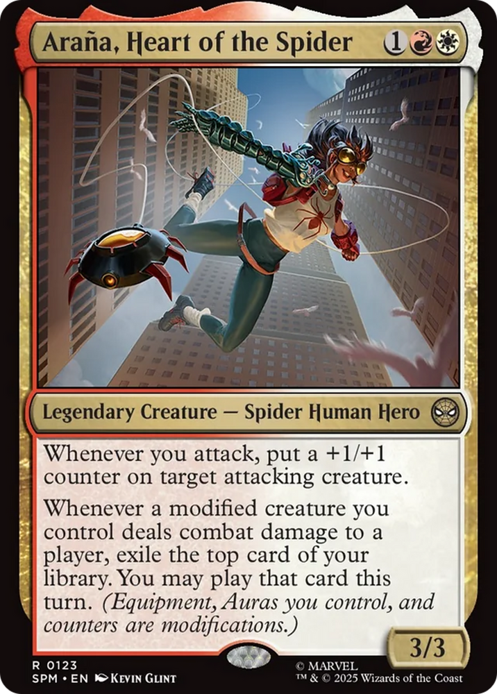 Arana, Heart of the Spider [Marvel's Spider-Man] Magic: The Gathering