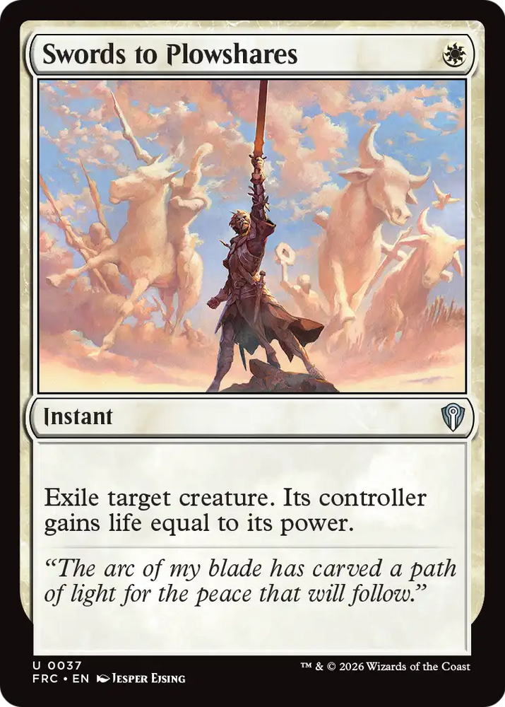 Swords to Plowshares [Reality Fracture Commander] Magic: The Gathering