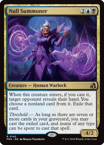 Null Summoner [Reality Fracture] Magic: The Gathering
