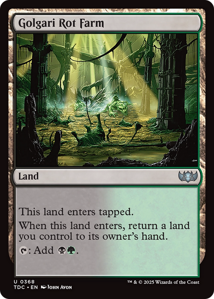 Golgari Rot Farm [Tarkir: Dragonstorm Commander] Magic: The Gathering
