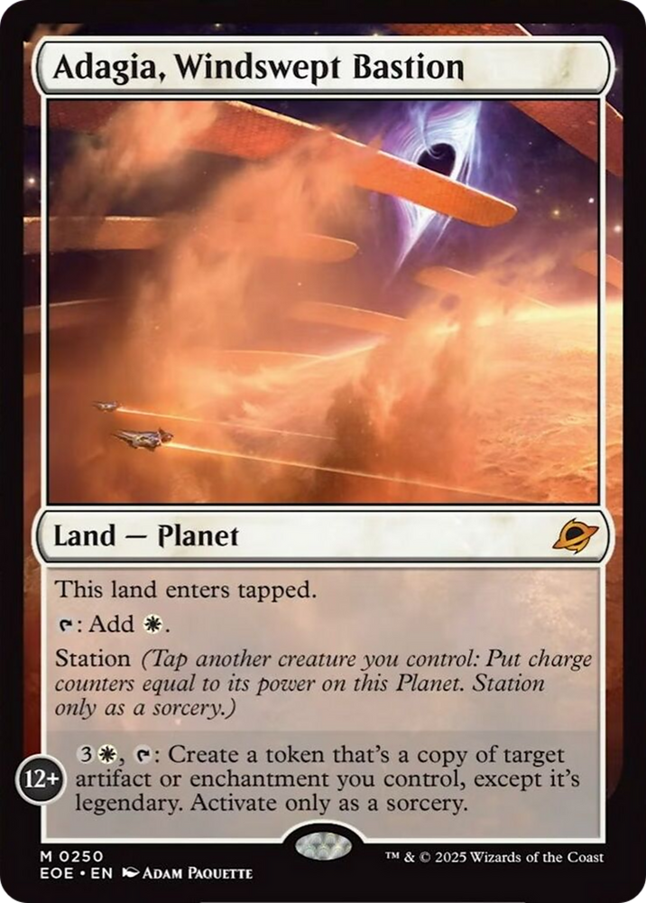 Adagia, Windswept Bastion [Edge of Eternities] Magic: The Gathering