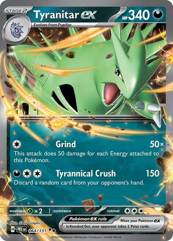 Tyranitar ex (064/131) [Scarlet & Violet: Prismatic Evolutions] Pokémon