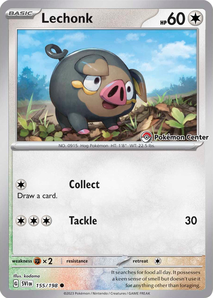 Lechonk (155/198) (Pokemon Center Exclusive) [Scarlet & Violet: Base Set] Pokémon