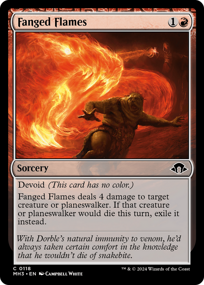 Fanged Flames [Modern Horizons 3] Magic: The Gathering