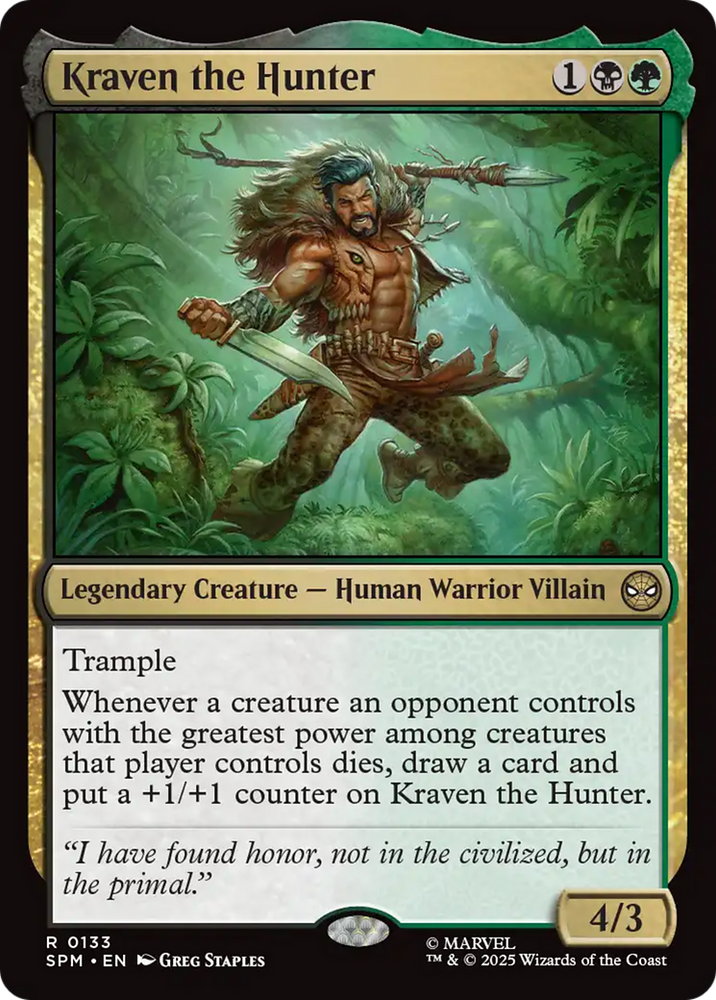 Kraven the Hunter [Marvel's Spider-Man] Magic: The Gathering