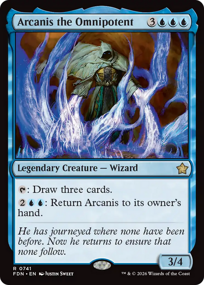Arcanis the Omnipotent (0741) [Foundations] Magic: The Gathering